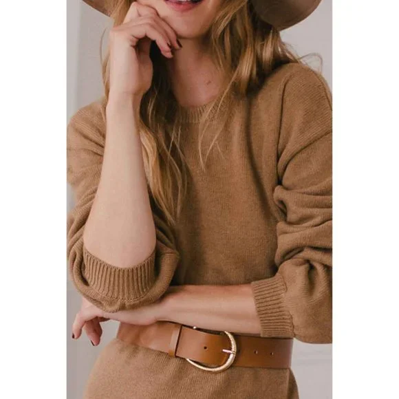 Saaj AMÉLIE Dress in Camel - Picture 4 of 7